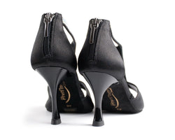 PD806 PRO Chaussures de danse en satin noir