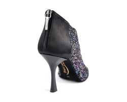 PD811 par chaussures de danse en paillettes noires