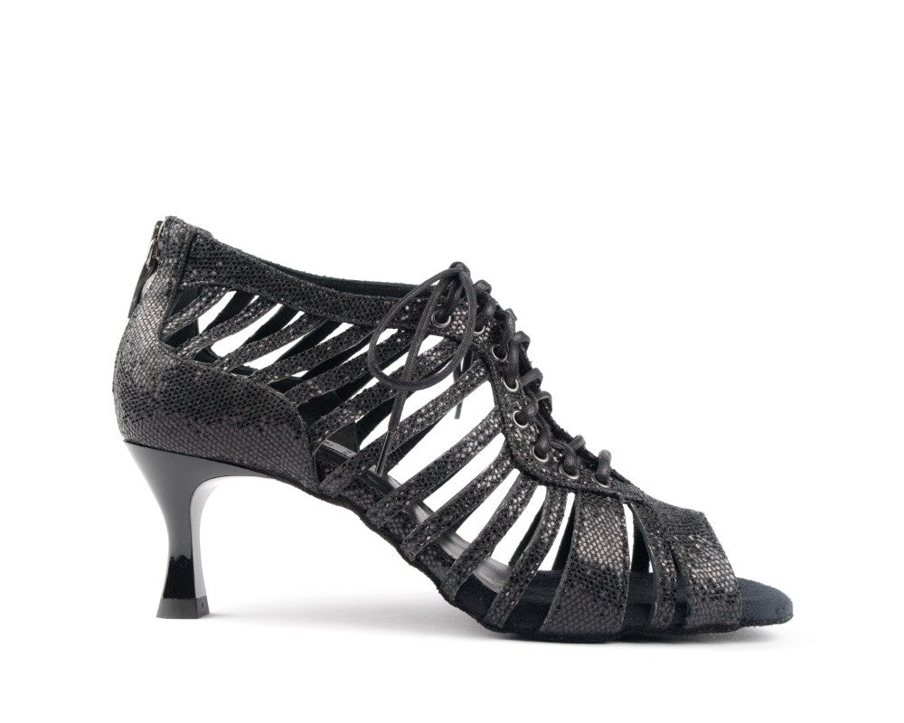 PD812 per dance shoes in Black Glitter