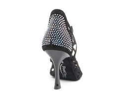 PD814 dance shoes in Black Nubuck/Stones