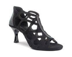 PD814 dance shoes in Black Nubuck/Stones